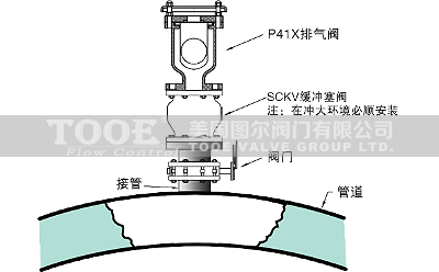 快速排氣閥安裝示意圖 快速排氣閥安裝示意圖