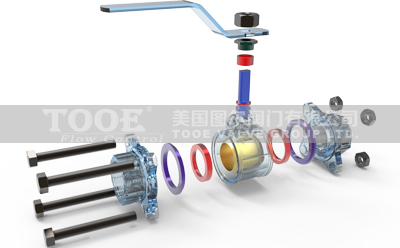 三片式不銹鋼球閥構(gòu)造 三片式不銹鋼球閥構(gòu)造
