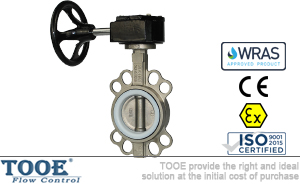 進口不銹鋼軟密封蝸輪對夾蝶閥 進口不銹鋼軟密封蝸輪對夾蝶閥