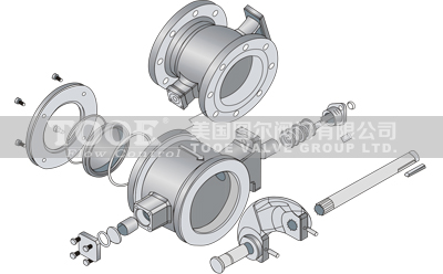 V型調(diào)節(jié)球閥構(gòu)造原理 V型調(diào)節(jié)球閥構(gòu)造原理