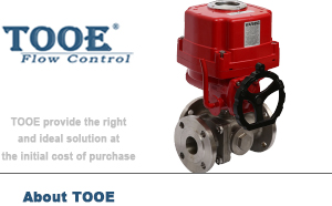 電動法蘭三通球閥 電動法蘭三通球閥