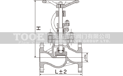 鑄鋼法蘭截止閥結(jié)構(gòu)尺寸CAD圖紙 鑄鋼法蘭截止閥結(jié)構(gòu)尺寸CAD圖紙