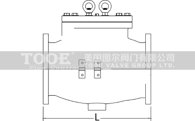 水錘消除型旋啟式止回閥結(jié)構(gòu)尺寸CAD圖紙 水錘消除型旋啟式止回閥結(jié)構(gòu)尺寸CAD圖紙