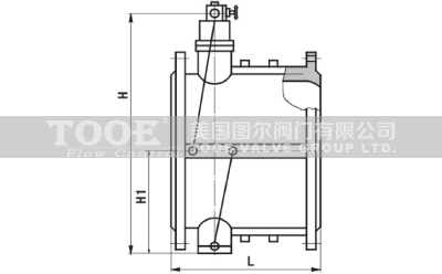 微阻緩閉蝶式止回閥結(jié)構(gòu)尺寸CAD圖紙 微阻緩閉蝶式止回閥結(jié)構(gòu)尺寸CAD圖紙