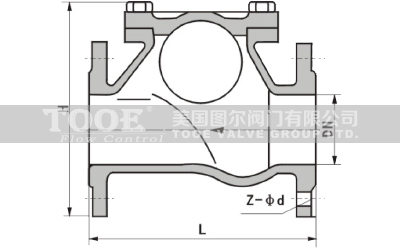 滑道滾球污水止回閥結(jié)構(gòu)尺寸CAD圖紙 滑道滾球污水止回閥結(jié)構(gòu)尺寸CAD圖紙