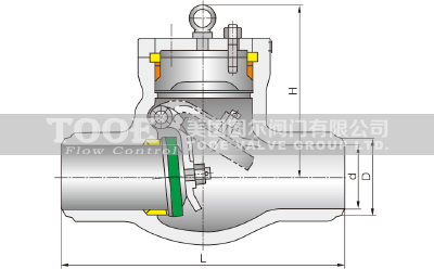 高溫高壓旋啟式電站止回閥結(jié)構(gòu)尺寸CAD圖紙 高溫高壓旋啟式電站止回閥結(jié)構(gòu)尺寸CAD圖紙
