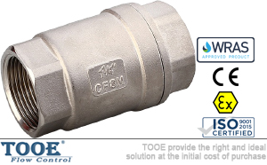 不銹鋼立式螺紋止回閥 不銹鋼立式螺紋止回閥