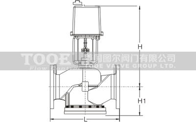 比例積分電動兩通調(diào)節(jié)閥結(jié)構(gòu)尺寸CAD圖紙 比例積分電動兩通調(diào)節(jié)閥結(jié)構(gòu)尺寸CAD圖紙