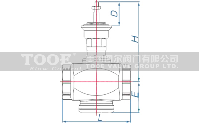 比例積分電動(dòng)二通調(diào)節(jié)閥結(jié)構(gòu)尺寸CAD圖紙 比例積分電動(dòng)二通調(diào)節(jié)閥結(jié)構(gòu)尺寸CAD圖紙