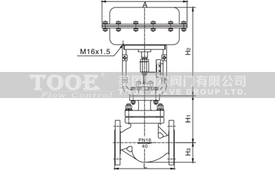 氣動薄膜套筒調(diào)節(jié)閥結(jié)構(gòu)尺寸CAD圖紙 氣動薄膜套筒調(diào)節(jié)閥結(jié)構(gòu)尺寸CAD圖紙
