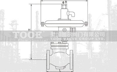 自力式微差壓調節(jié)閥結構尺寸CAD圖紙 自力式微差壓調節(jié)閥結構尺寸CAD圖紙