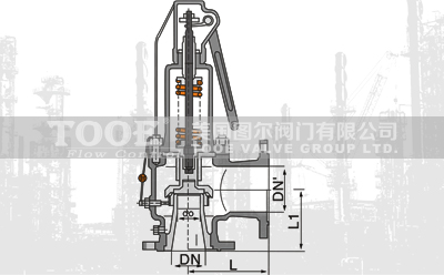 封閉型彈簧全啟式泄壓安全閥結(jié)構(gòu)尺寸CAD圖紙 封閉型彈簧全啟式泄壓安全閥結(jié)構(gòu)尺寸CAD圖紙