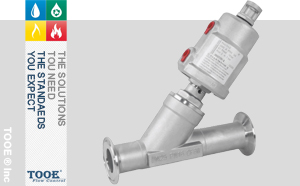 不銹鋼頭氣動快裝角座閥 不銹鋼頭氣動快裝角座閥